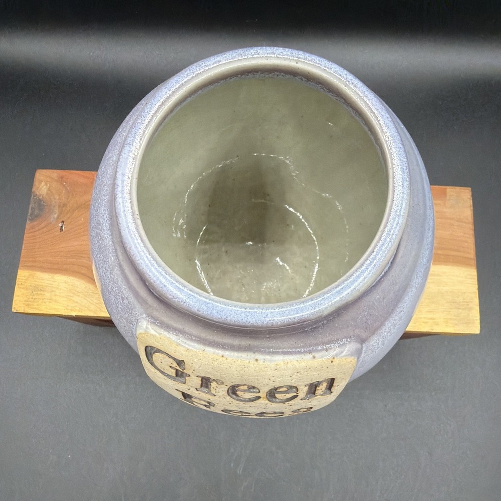 "GREEN FEES" Tumbleweed Pottery Handcrafted in North Carolina Cork Top Golf Bank - Picture 3 of 7
